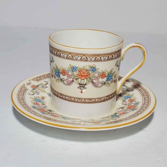 Aynsley Demitasse (Small) Cup and Saucer Devonshire Vintage - Picture 2 of 10
